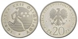 Polen, 20 Zloty 1980 Olympische Spiele