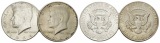 USA, 2 Kleinmünzen 1964