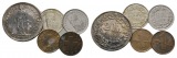 Schweiz, 2 Franken 1940; 1/2 Franken 1956/ 1973; 1 Rappen 1956...