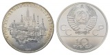 Russland, 10 Rubel 1977 Olympische Spiele, Ag