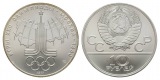 Russland, 10 Rubel 1977 Olympische Spiele, Ag