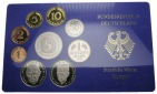 Deutschland, Kursmünzensatz, 1 Pfennig - 5 DM 1988 F