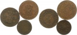 8038 Niederlande für Indonesien 3 Kupfermünzen