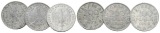Deutschland, 200 Mark 1923 (3 Aluminiummünzen)