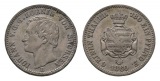 Sachsen, 1/6 Taler 1860