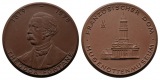 Theodor Fontane, Porzellanmedaille o.J:; 25,09 g; Ø 50,5 mm