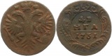 8190 Russland 1/2  Kopeke Denga 1731