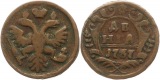 8192 Russland 1/2  Kopeke Denga 1737