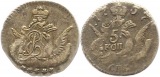 8210 Russland  5 Kopeken Silber  1757