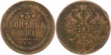 8268  Russland 3 Kopeken   1861