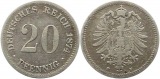 8301 Kaiserreich 20 Pfennig Silber 1874 F
