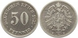 8313 Kaiserreich 50 Pfennig Silber 1875 F