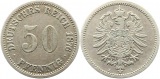 8314 Kaiserreich 50 Pfennig Silber 1876 A
