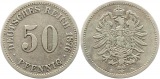 8315 Kaiserreich 50 Pfennig Silber 1876 B