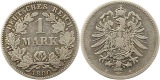 8352  Kaiserreich 1 Mark Silber 1880 H