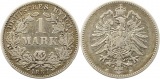 8353  Kaiserreich 1 Mark Silber 1881 E