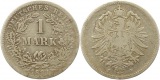 8354  Kaiserreich 1 Mark Silber 1881 F