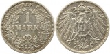 8357  Kaiserreich 1 Mark Silber 1892 G