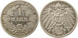 8360  Kaiserreich 1 Mark Silber 1892 F