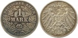 8367  Kaiserreich 1 Mark Silber 1908 E