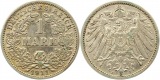8369  Kaiserreich 1 Mark Silber 1911 J