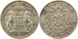 8403 Kaiserreich Hamburg 2 Mark 1904