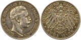 8421 Kaiserreich Preussen  2 Mark 1911