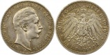 8424 Kaiserreich Preussen 3 Mark 1910