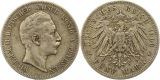 8428 Kaiserreich Preussen 5 Mark 1900