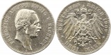 8447 Kaiserreich Sachsen 3 Mark 1909