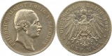 8450 Kaiserreich Sachsen 5 Mark 1907