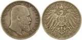 8459 Kaiserreich Württemberg 2 Mark 1904