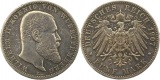 8467 Kaiserreich Württemberg 5 Mark 1907