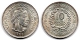 Uruguay  10 Pesos  1961  FM-Frankfurt  Feingewicht: 11,25g  vo...
