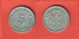 Kaiserreich 5 Pfennig 1912 A