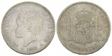 Spanien, 5 Pesetas, 1898