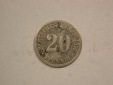B47 KR  20 Pfennig  1875 B in schön   Originalbilder