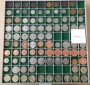 Großbritannien, 91 Kleinmünzen, ohne Tablett (Originalbilder...