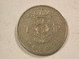 B18 Belgien  1 Franc 1950 in ss  Originalbilder