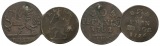 Altdeutschland, 2 Kleinmünzen 1761/1776