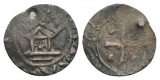 Mittelalter Pfennig; 1,01 g; gelocht