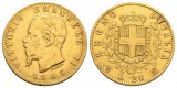 5,81 g Feingold. Vittorio Emanuelle II. (1861 - 1878)