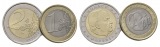 Monaco, 1 Euro 2001 + 2 Euro 2001