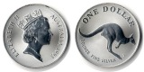 Australien  1 Dollar  1993  FM-Frankfurt Feingewicht: 31,1g Si...