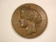 B48 Frankreich Bronze Medaille 1878 Weltausstellung 50,5mm/57,...