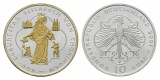 10 Euro 2007 Gedenkmünze teilvergoldet; Ag 0,925; 18 g, Ø 32...
