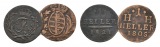 Altdeutschland, 2 Kleinmünzen 1821/1805
