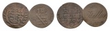 Altdeutschland, 2 Kleinmünzen 1804/1811