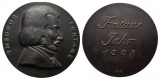 Theodor Fontane, Kunstgußmedaille 1998 Bronze; 215,26 g; Ø 7...