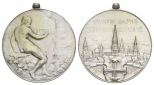 Deutschland, Medaille, 1904, versilberte Bronze; 17,00 g, Ø 3...